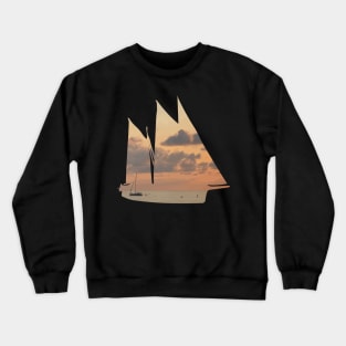 The ship at sunset Crewneck Sweatshirt